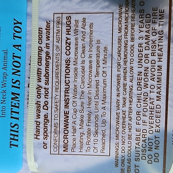 Cozy Hugs 🎄 Large Purple Hippo Plush Neck & Body Warmer NWT - Picture 4 of 9